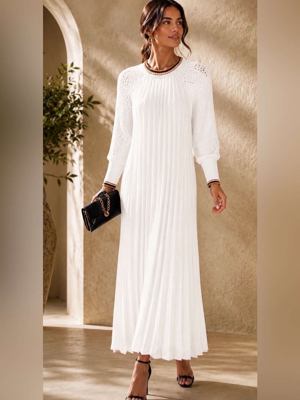 Ela Dress Solid Ivory XL $299.00